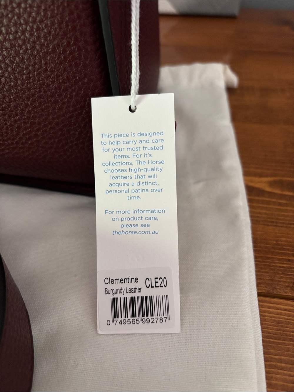 NWT The Horse Clementine Bag in Burgundy Leather - Picture 8 of 9
